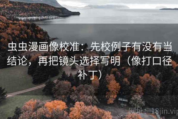 虫虫漫画像校准：先校例子有没有当结论，再把镜头选择写明（像打口径补丁）